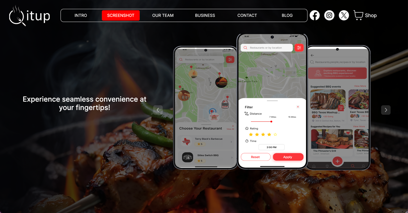 Qitup web and mobile app for barbecue enthusiasts on Android and iOS
